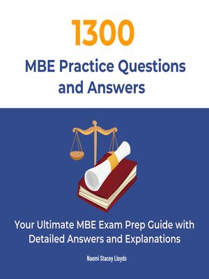 cover image of 1300 MBE Practice Questions and Answers